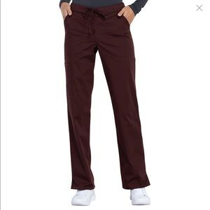 TWO PAIRS of scrub pants. Cherokee tie pant in espresso